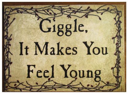Giggle, It Makes You Feel Young